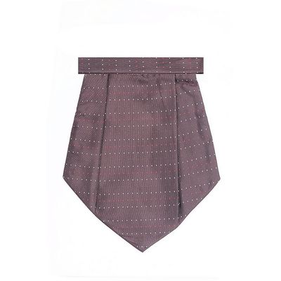 Tiekart men brown dotted cravat