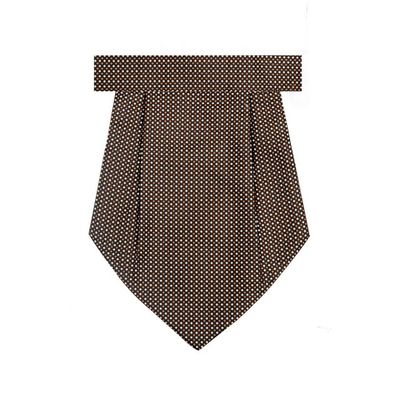 Tiekart men brown cravat