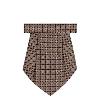 Tiekart men brown cravat