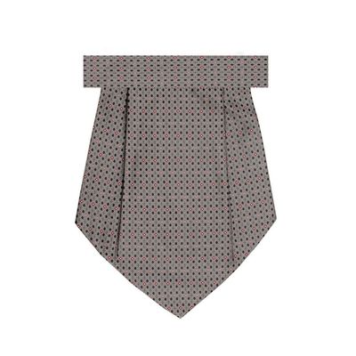 Tiekart men grey dotted cravat