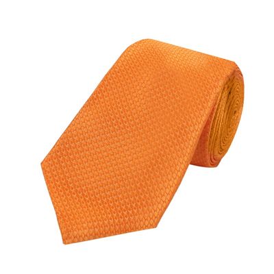 Orange Gift Box Combo with Microfiber Tie + Pocket Square +Lapel Pin Ideal for Gifting for Men