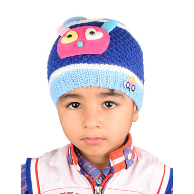 A Combo Pack of 2 Warm Woolen Funky Winter Caps for Kids