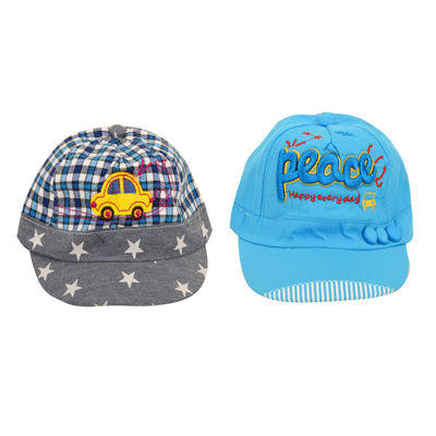 A Combo Pack of 2 Cotton Summer Funky Caps for Kids