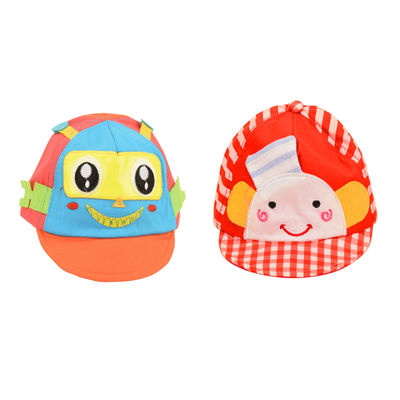 A Combo Pack of 2 Cotton Summer Funky Caps for Kids