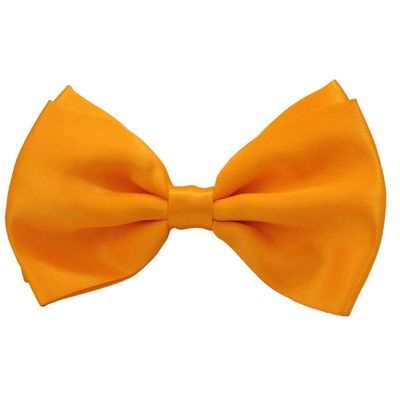 Cool Combos With Matching Yellow Lapel Pin and Plain Satin Yellow Bow Tie for Men