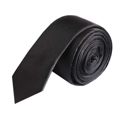 Cool Combos With Matching Black Plain Skinny Tie and Black Plain Bow Tie for Men