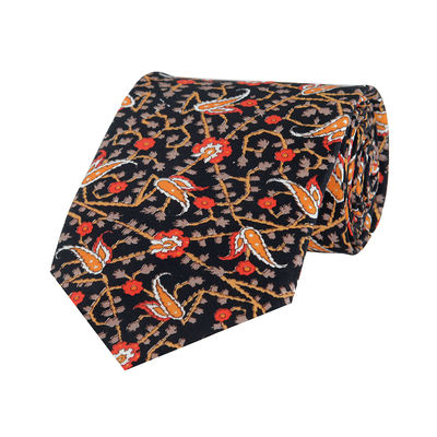 Cool Combos Of Equisite Floral Patterned Silk Tie and Silk Pocket Square