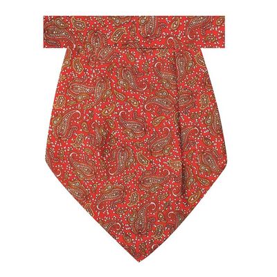 Tiekart men red paisley silk cravat