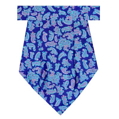 Tiekart men blue paisley silk cravat