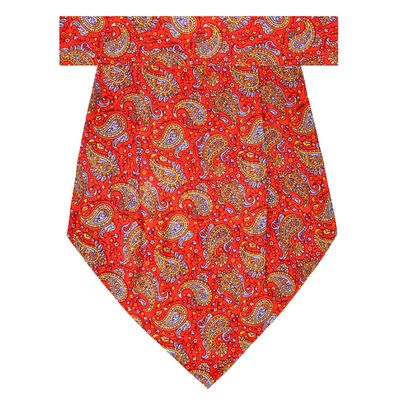 Tiekart men red paisley silk cravat