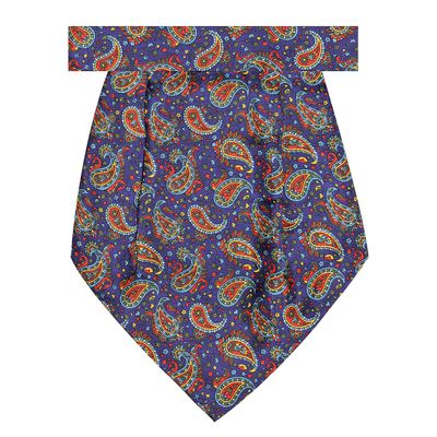 Tiekart men blue cravat