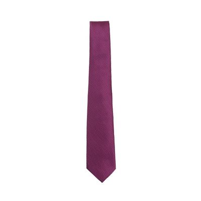 Purple/Wine Impression Design Micro Fiber Tie with Pocket Square Combo