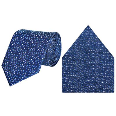 Tiekart cool combos blue tie+pocketsquare