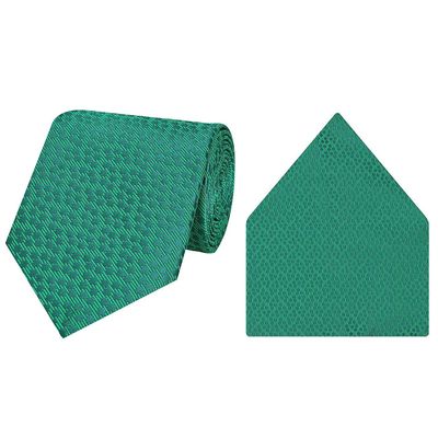 Tiekart cool combos green tie+pocketsquare