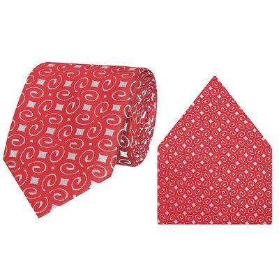 Tiekart cool combos red   tie+pocketsquare