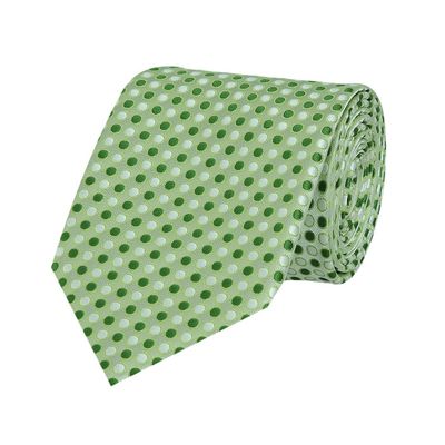 Tiekart cool combos green polka dot tie+pocketsquare