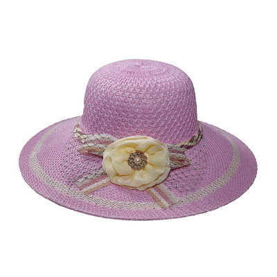 Pink Designer Summer Beach Sun Hat for Women