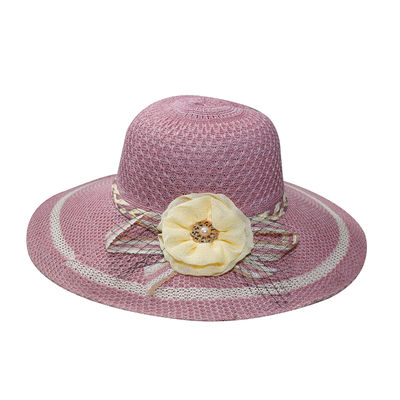 Purple Designer Summer Beach Sun Hat for Women