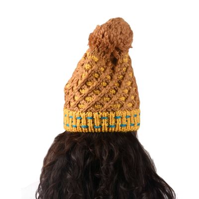 Tiekart women multi woollen cap