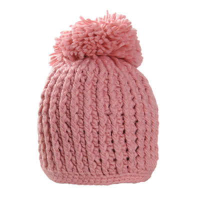 Pink Warm Winter Woolen Fashionable Caps for Women