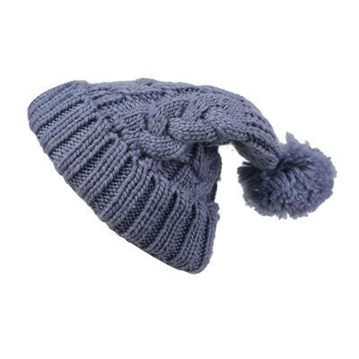 Grey Warm Knitted Winter Woolen Fashionable Caps for Women