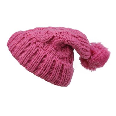 Pink Warm Knitted Winter Woolen Fashionable Caps for Women