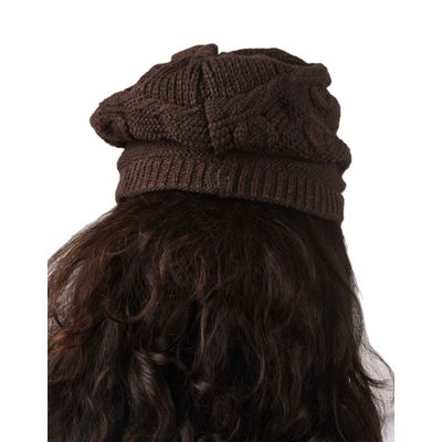 Tiekart women brown  wollen cap