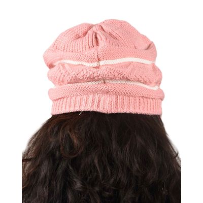 Tiekart women pink  wollen cap