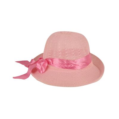 Tiekart women pink polka dot  hat