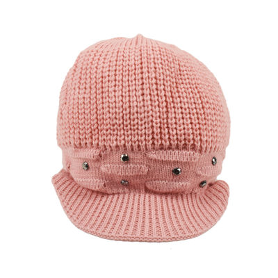 Tiekart women pink woollen cap