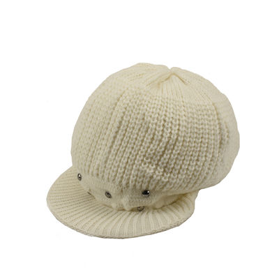 Tiekart women white woollen cap