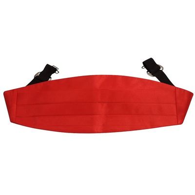 Tiekart cool combos red plain solids  bow tie+cummerbund