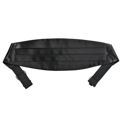 Tiekart cool combos black plain solids bow tie+cummerbund