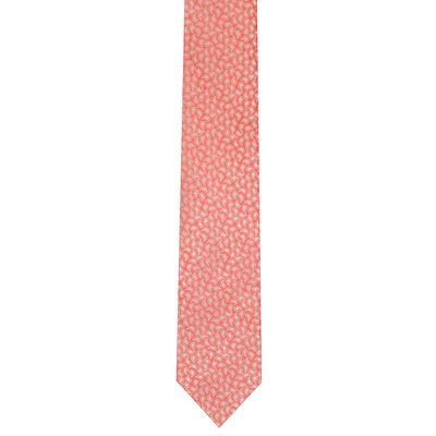 Tiekart men peach paisley tie