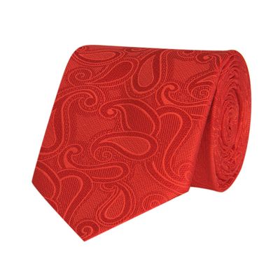 Tiekart men red paisley tie