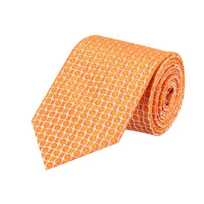 Tiekart men orange polka dot  tie