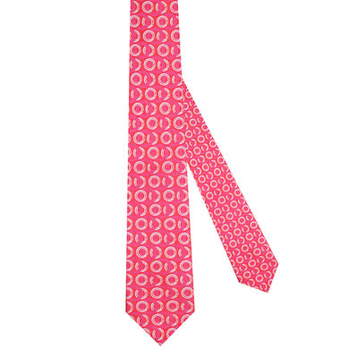 Tiekart men orange polka dot  tie