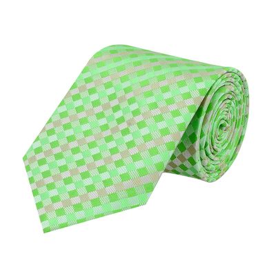 Tiekart men green checked  tie