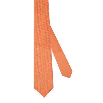 Tiekart men orange checked  tie