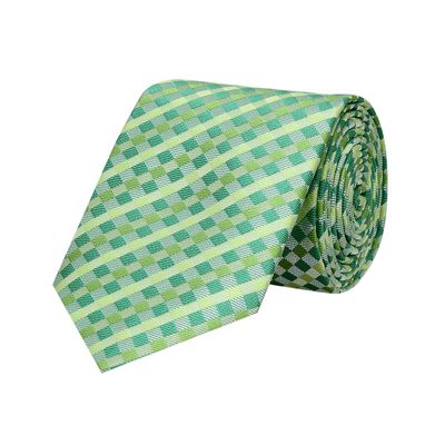Tiekart men green checked  tie