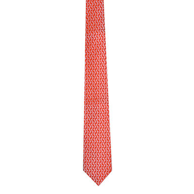 Orange Impression Micro Fiber Necktie for Men