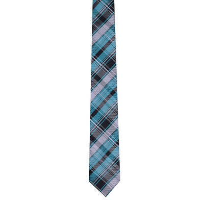 Blue Checks Micro Fiber Necktie for Men