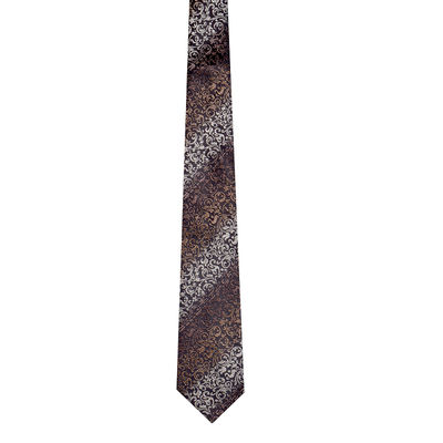 Black Paisley Micro Fiber Necktie for Men