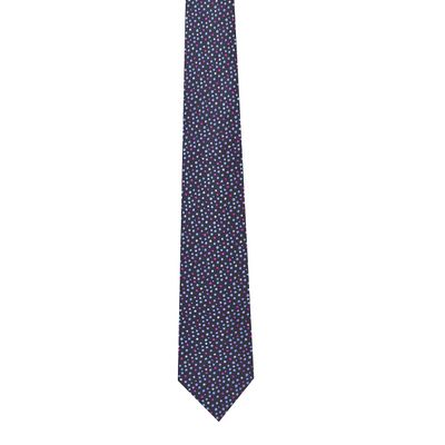 Men Tie - Blue Designer Polka Dots ties for men