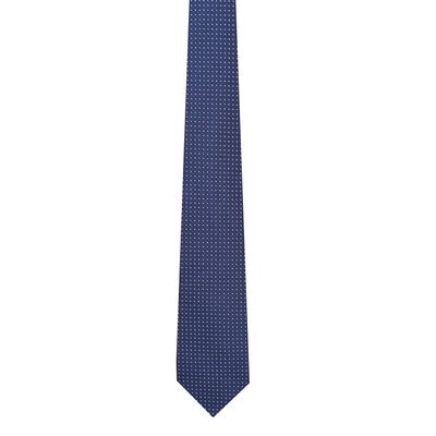 Men Tie - Blue Designer Polka Dots ties for men