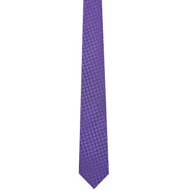 Men Tie -Purple Diamonds Micro Fiber Necktie for Men