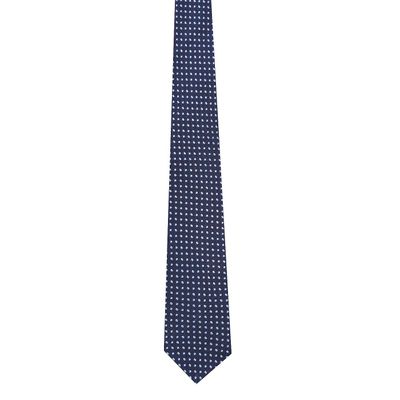 Men Tie - Blue Designer Polka Dots ties for men