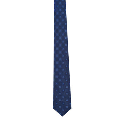 Men Tie - Blue Impression Micro Fiber Necktie for Men