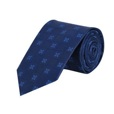 Men Tie - Blue Impression Micro Fiber Necktie for Men