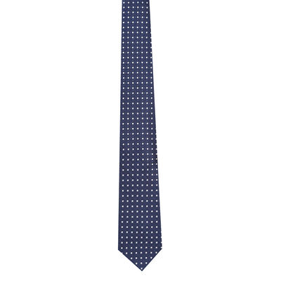 Men Tie -Blue cross designer Micro Fiber Necktie for Men